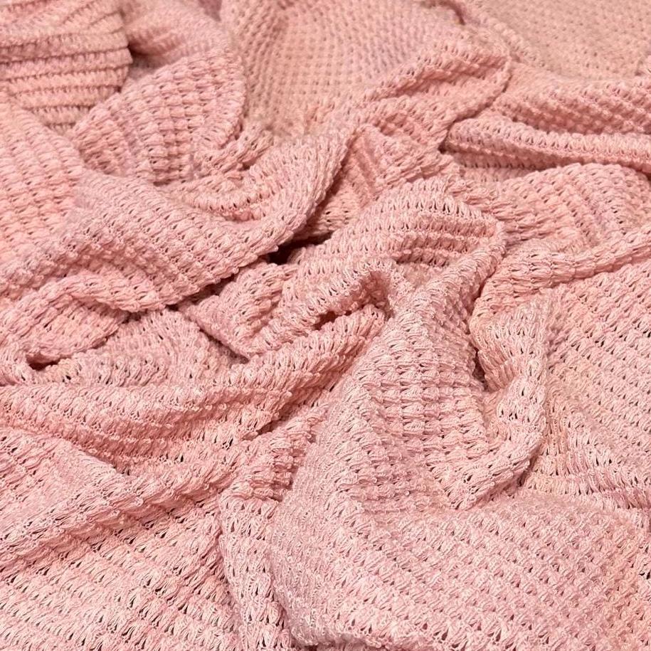 Open Weave Chunky Waffle Sweater Knit Fabric by the Yard