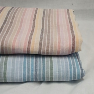 100% Cotton Double Gauze Multicolor Stripe