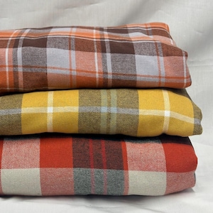 100 % bomull borstad flanellgingham rutig stor pläd