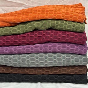 Tejido de punto de panal elástico en 4 direcciones para leggings Tik Tok, ropa deportiva, ropa de entrenamiento, pantalones cortos de ciclista y trajes de baño. Tejido cortado a medida. Oscuro n.° 3.