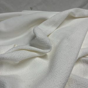 Luxurious 14oz Ivory 100 Percent Cotton French Terry - Heavyweight, Soft & Versatile Fabric - Perfect for Apparel Crafts - 60 Wide