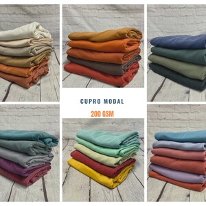 Modal Sand Wash Cupro Jersey Knit Fabric By The Yard