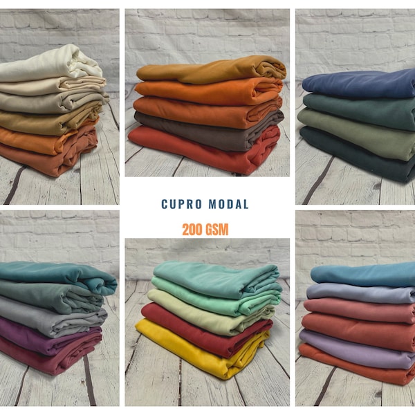 Modal Sand Wash Cupro Jersey Knit Fabric By The Yard