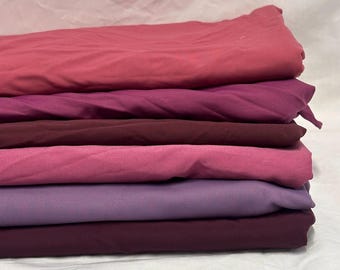 Nylon Spandex Tricot Solid Swimwear Activewear Fabric  By The Yard  Dusty Purple Hue
