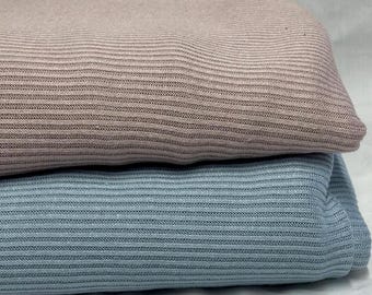 Dzianina swetrowa z kaszmiru o splocie ściągaczowym 2x2, krojona na wymiar | 220 GSM, splot otwarty