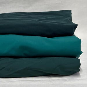 Nylon Spandex Tricot Solid Swimwear Activewear Fabric  By The Yard  Blue/Green Color Hue