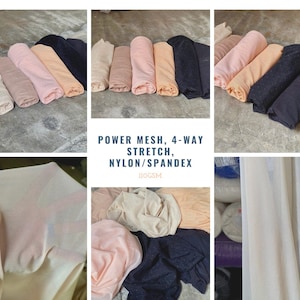 Soft Sheer Power Mesh Netz Nylon Spandex 4-Wege-Stretch für Tanz, Gymnastik, Unterwäsche, Strumpf, Dessous, Intimware Massenware