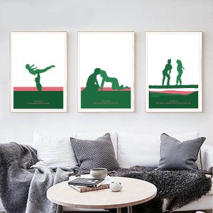 Dirty Dancing Poster Collection, Pop Culture Print, Minimal Home Decor, Living Room Wall Art