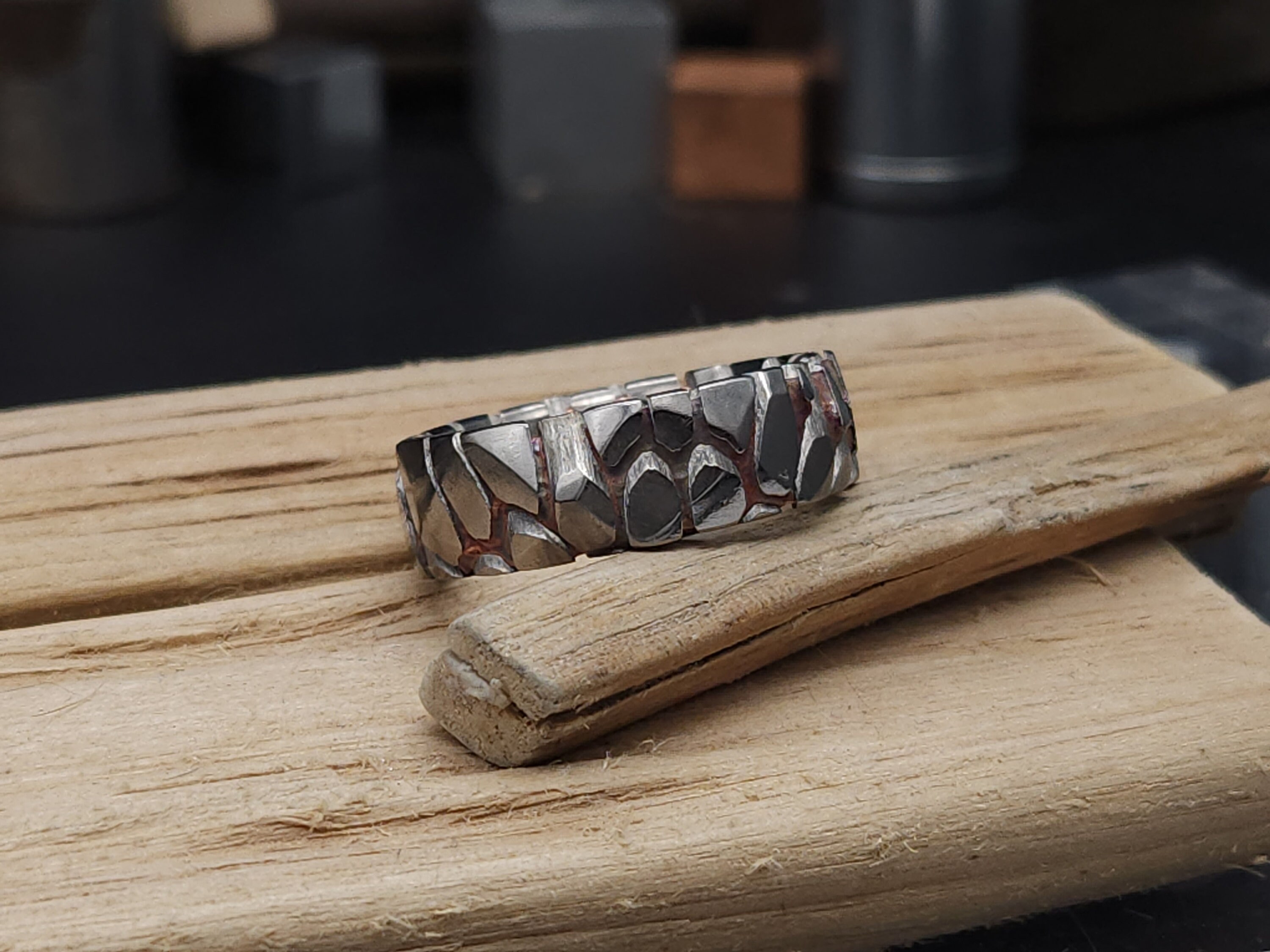 Superconductor Obsidian Cut Ring Etsy UK