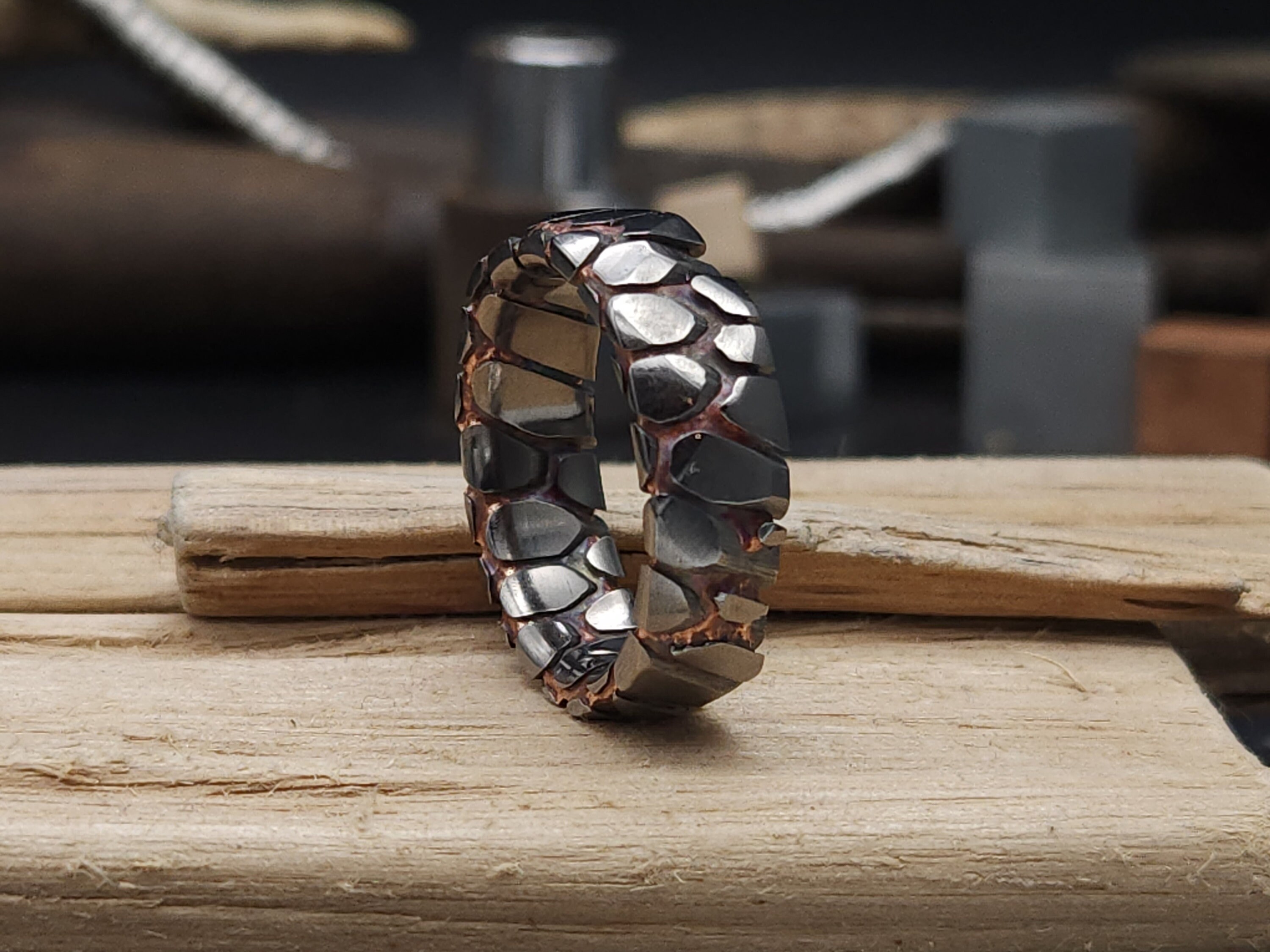 Superconductor Obsidian Cut Ring Etsy UK