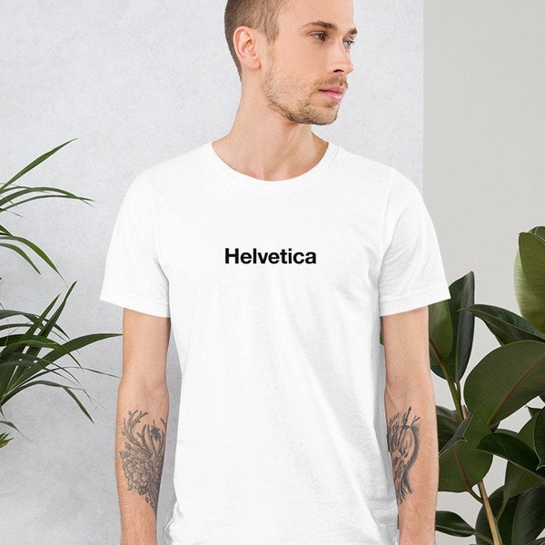 Helvetica Font Typeface Graphic Design Designer Gift Short-Sleeve Unisex T-Shirt Best Seller