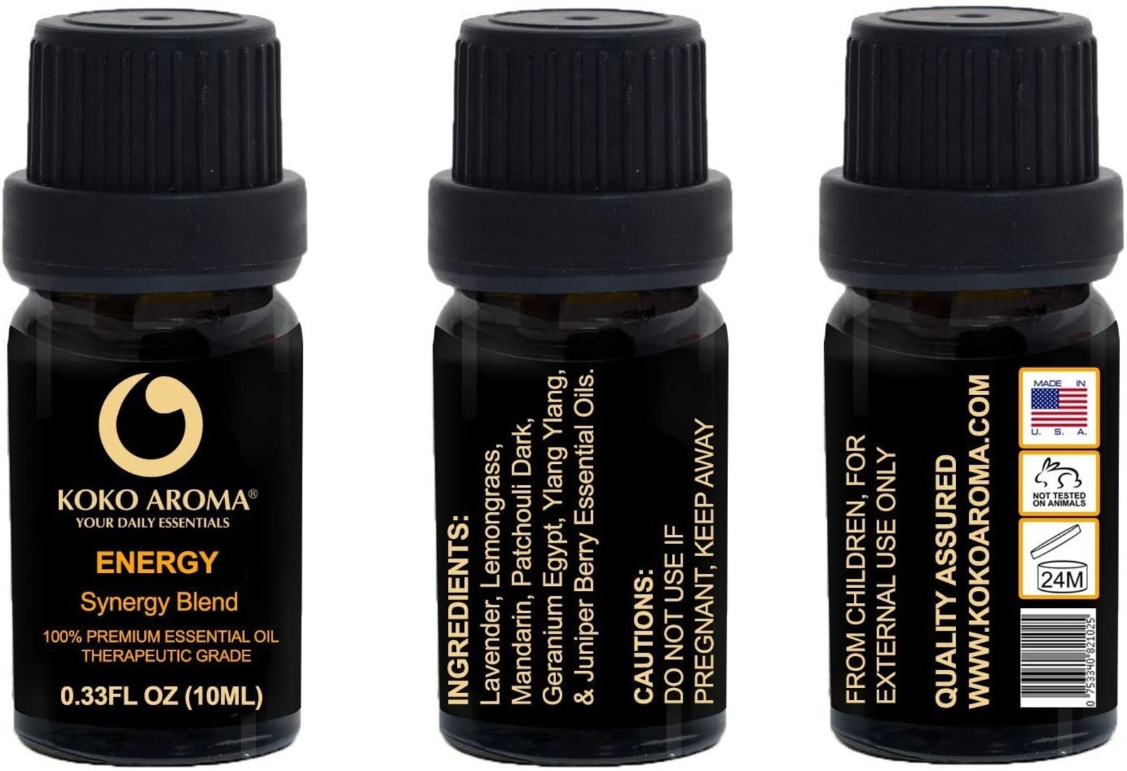 KOKO AROMA Aromatherapy Energy Essential Oil Blends Etsy