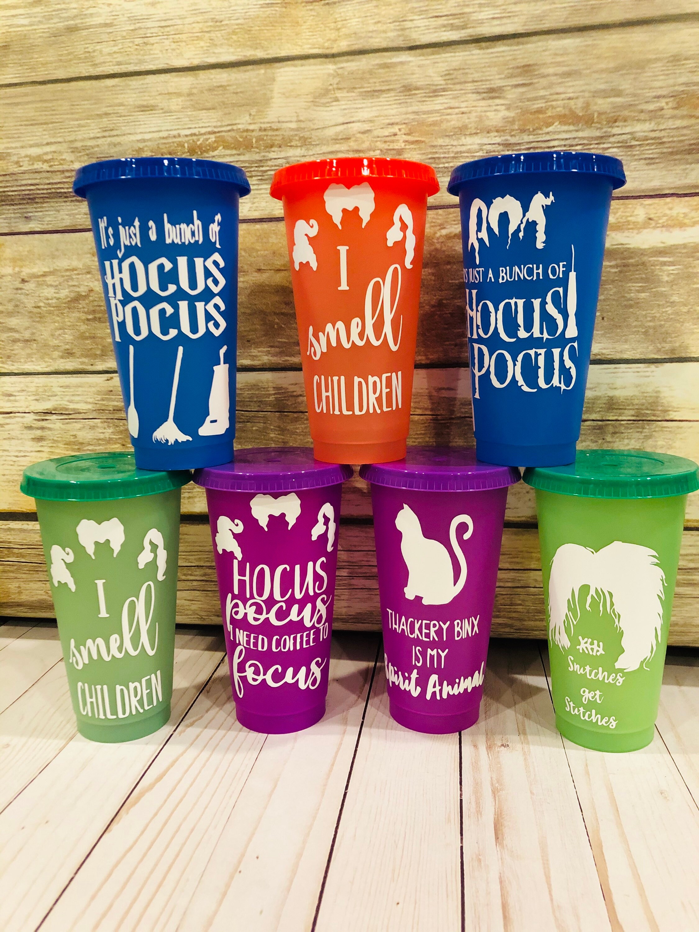 Hocus Pocus cups color changing Halloween disney Etsy