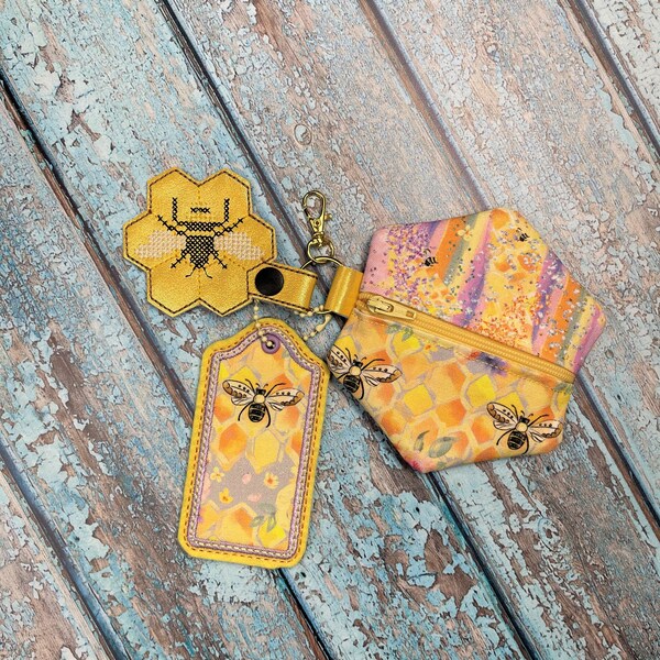 Pouch With Bee Clip Etsy