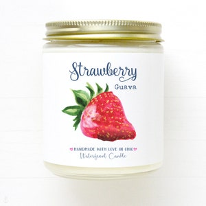 Strawberry Candle • Strawberry Scented Candle • Scented Soy Candle • Hand Made Candles • Luxury Candles • Popular Candles