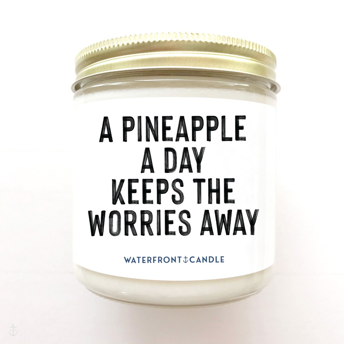 Pineapple Scent Candle Beach Candle Gift for Her Pineapple Scented