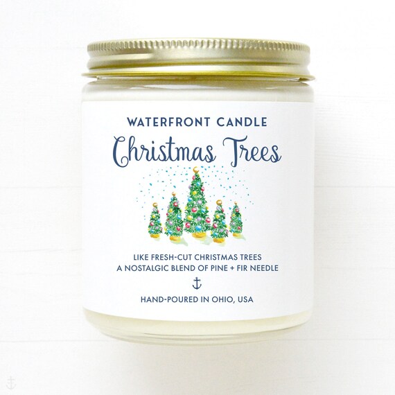 Christmas Tree Scented Soy Candle Handmade Heavily Scented Etsy