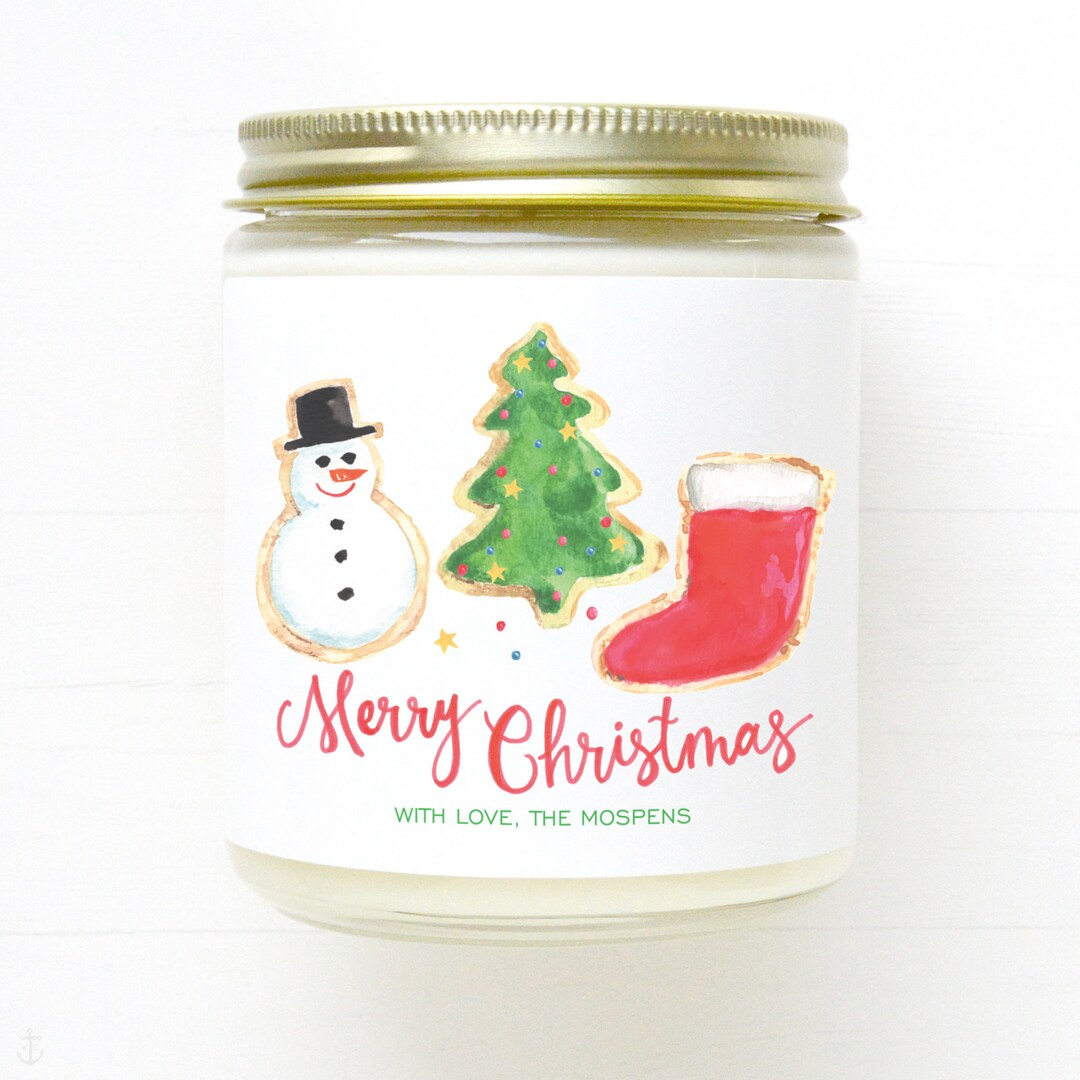 PERSONALIZED Christmas Candle Gift Christmas Scented Candle Etsy