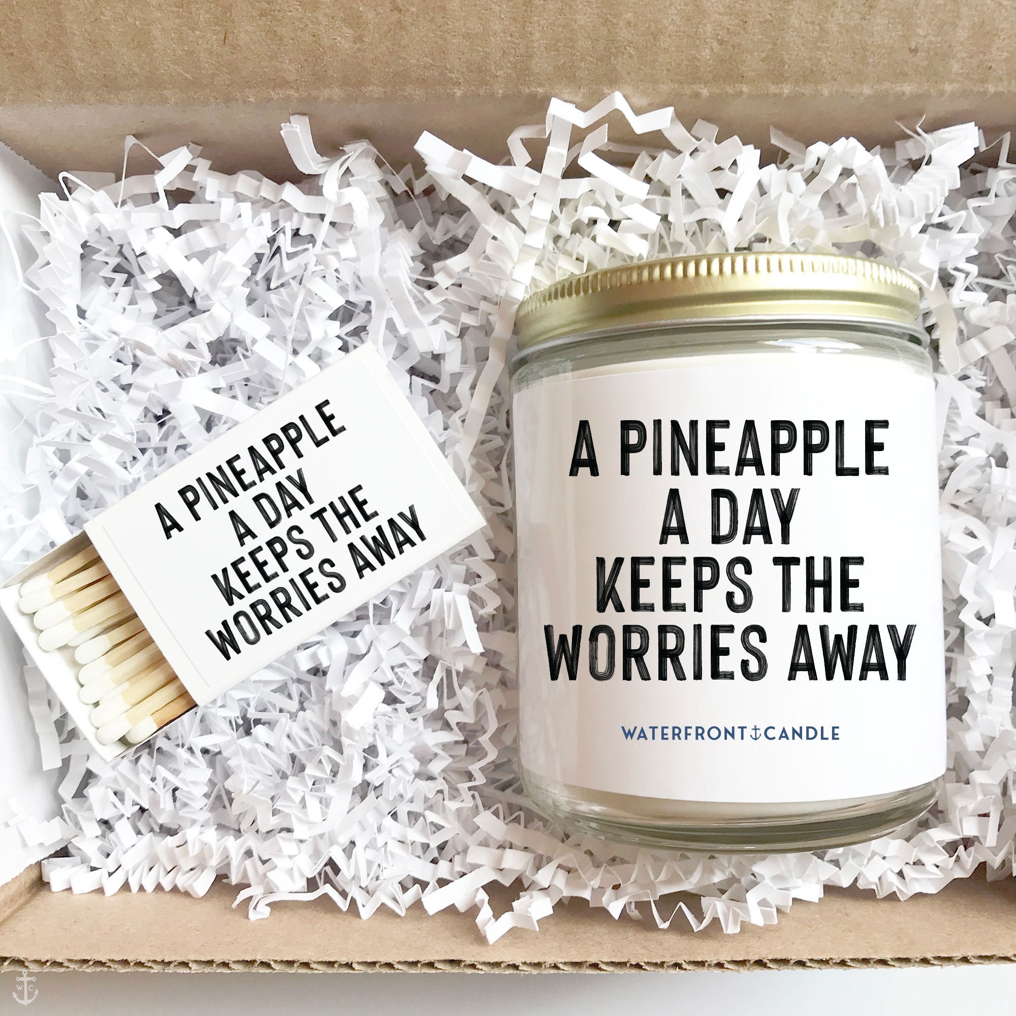 Pineapple Scent Candle Beach Candle Gift for Her Pineapple Scented