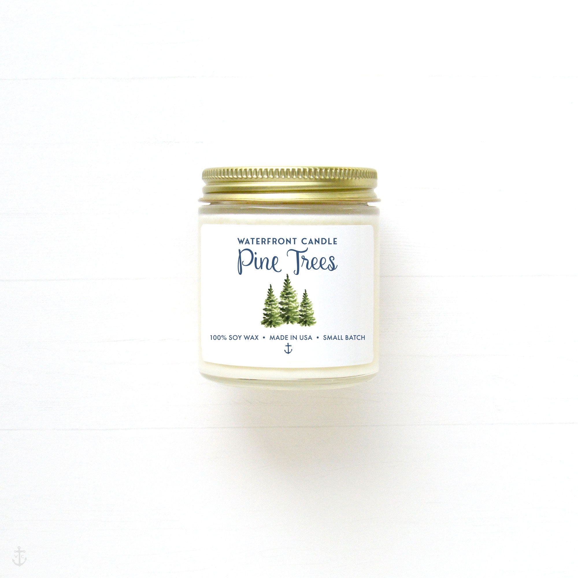 Pine Scented Candle Pine Trees Scented Candle Winter Home Etsy