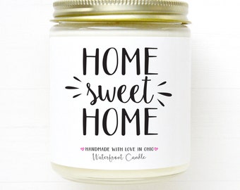 New Home Candle | New Home Gift, Home Sweet Home Candle, Housewarming Gift, Moving Gift, New House Decor Gift, New Homeowner Gift