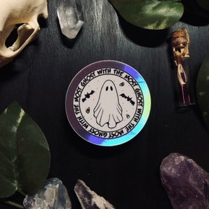 Ghost Cute Holographic Spooky Halloween Sticker