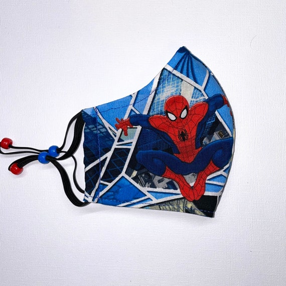 Spider Man Face Mask/Reusable Cloth Covering/Nose | Etsy