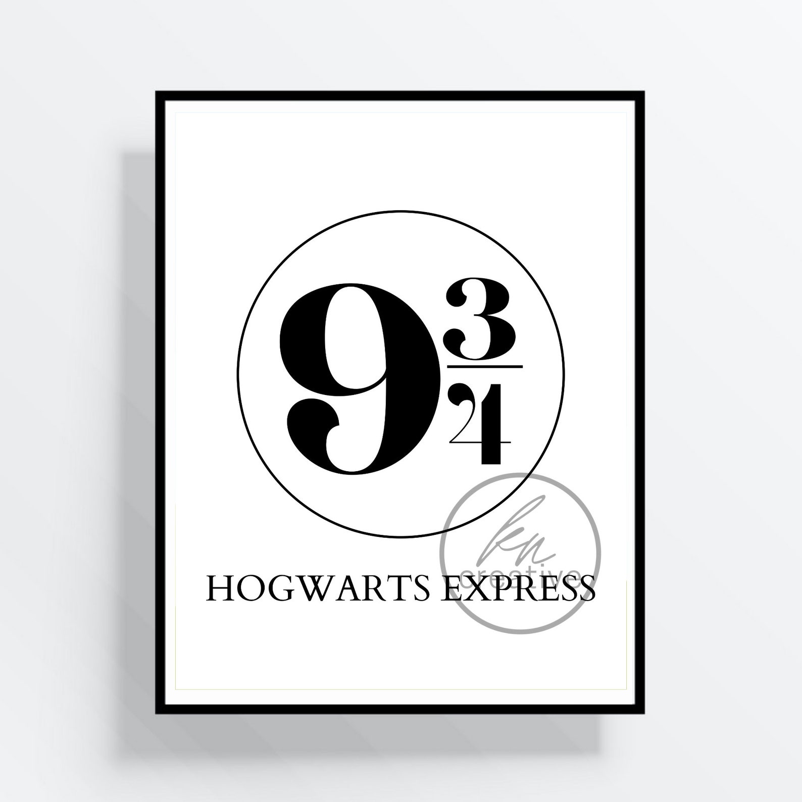 Harry Potter Platform 9 3/4 Printable Art | Etsy