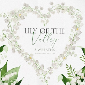 Clipart du muguet, Muguet PNG, Clipart de mariage, Clipart aquarelle, Fleur aquarelle, Fleur aquarelle png