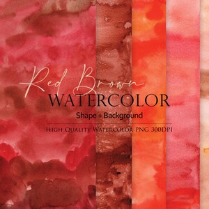 Watercolor background clipart, Watercolor border, Watercolor shape, Watercolor Brown, Design resources, Watercolor resources