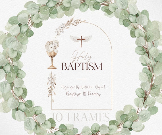 Holy BAPTISM, Baptism PNG, Watercolor Baptism Clipart, Baptism Girl, Baptism Invitation, Baptism Boy, Watercolor Angel, Flower PNG