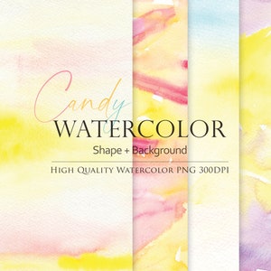 Aquarel achtergrond clipart, Aquarel rand, Aquarel vorm, Aquarel geel, Ontwerpbronnen, Aquarel bronnen