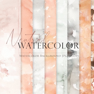 Neutral Background, Watercolor background, Watercolor border, Watercolor Neutral, Watercolor Gray, Design resources, Watercolor resources