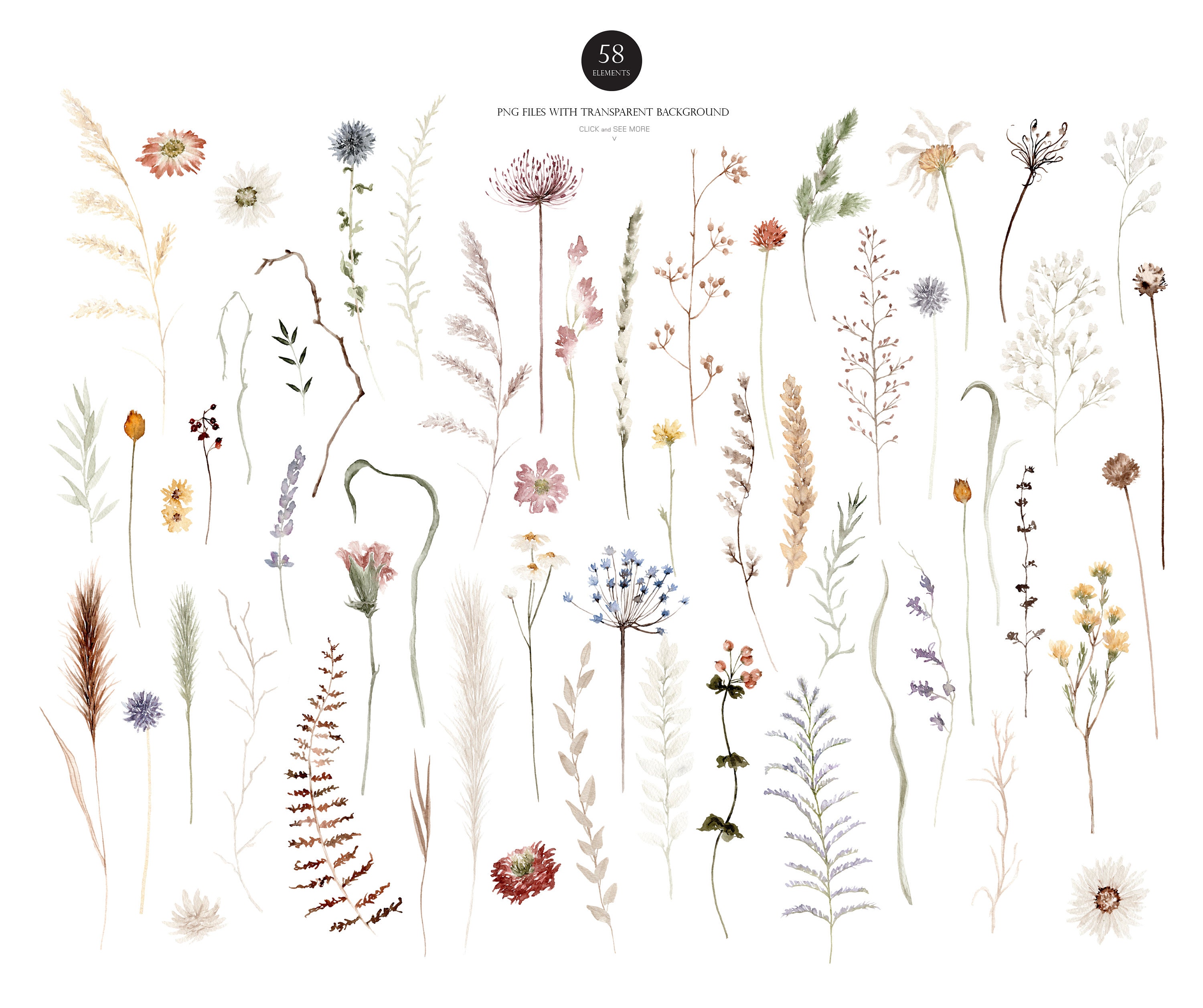 boho-wildblumen-aquarell-wildblume-wildblume-png-aquarell-etsy-de