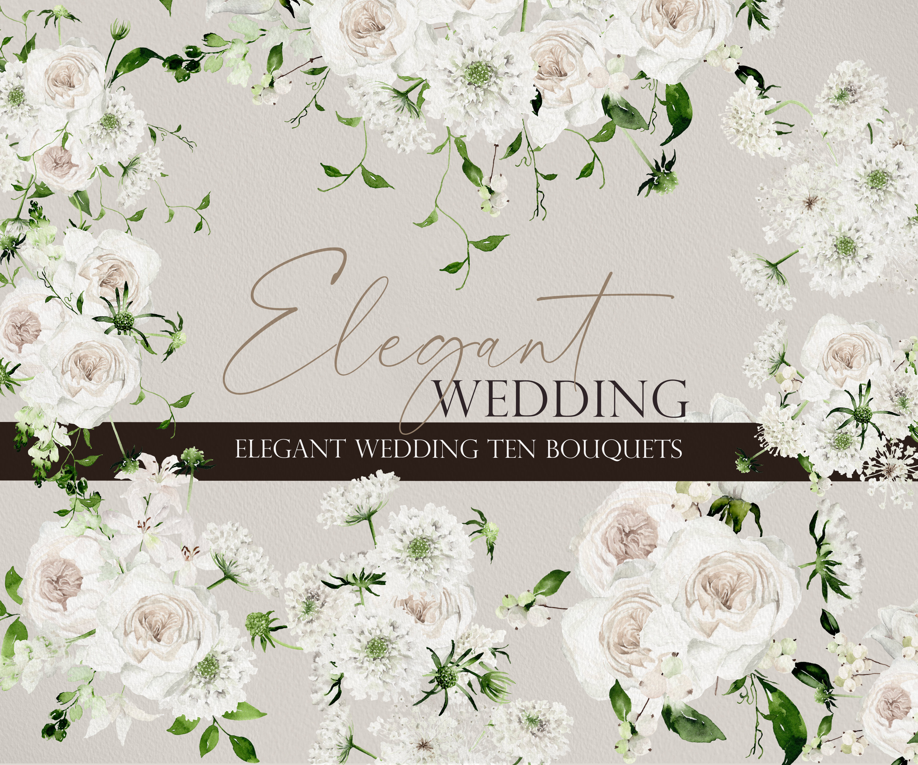 Elegant wedding Watercolor flower Watercolor flower PNG | Etsy