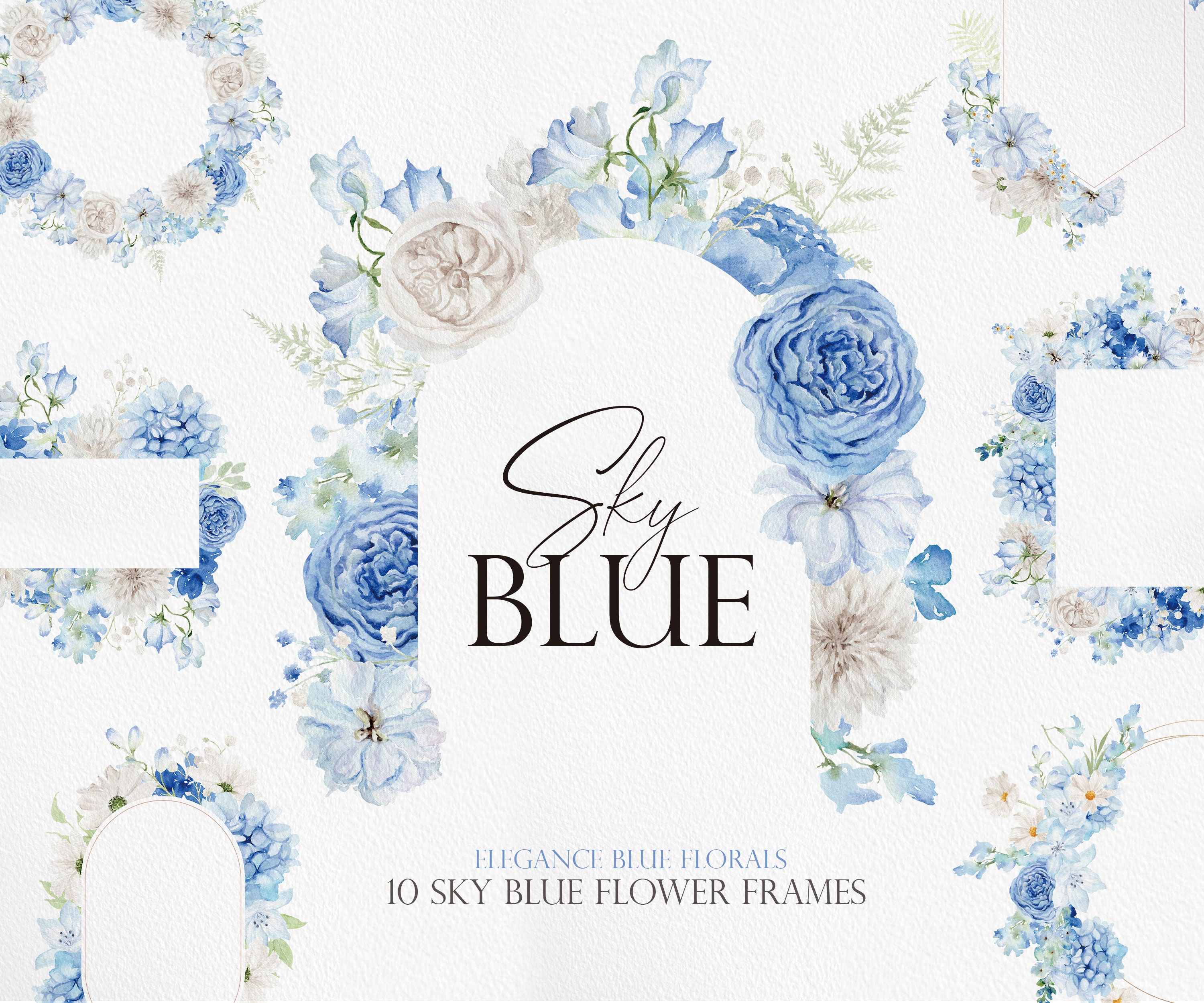 Sky Blue Flowers - Etsy