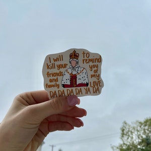 King George Hamilton Inspired Sticker