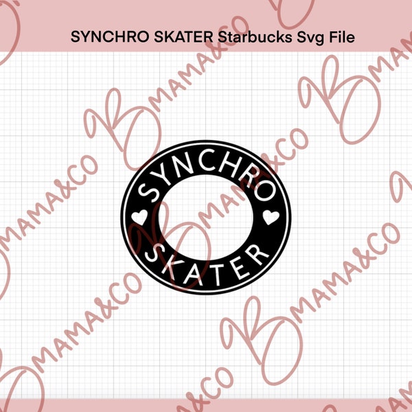 Synchro Skater Starbucks cup SVG FILE