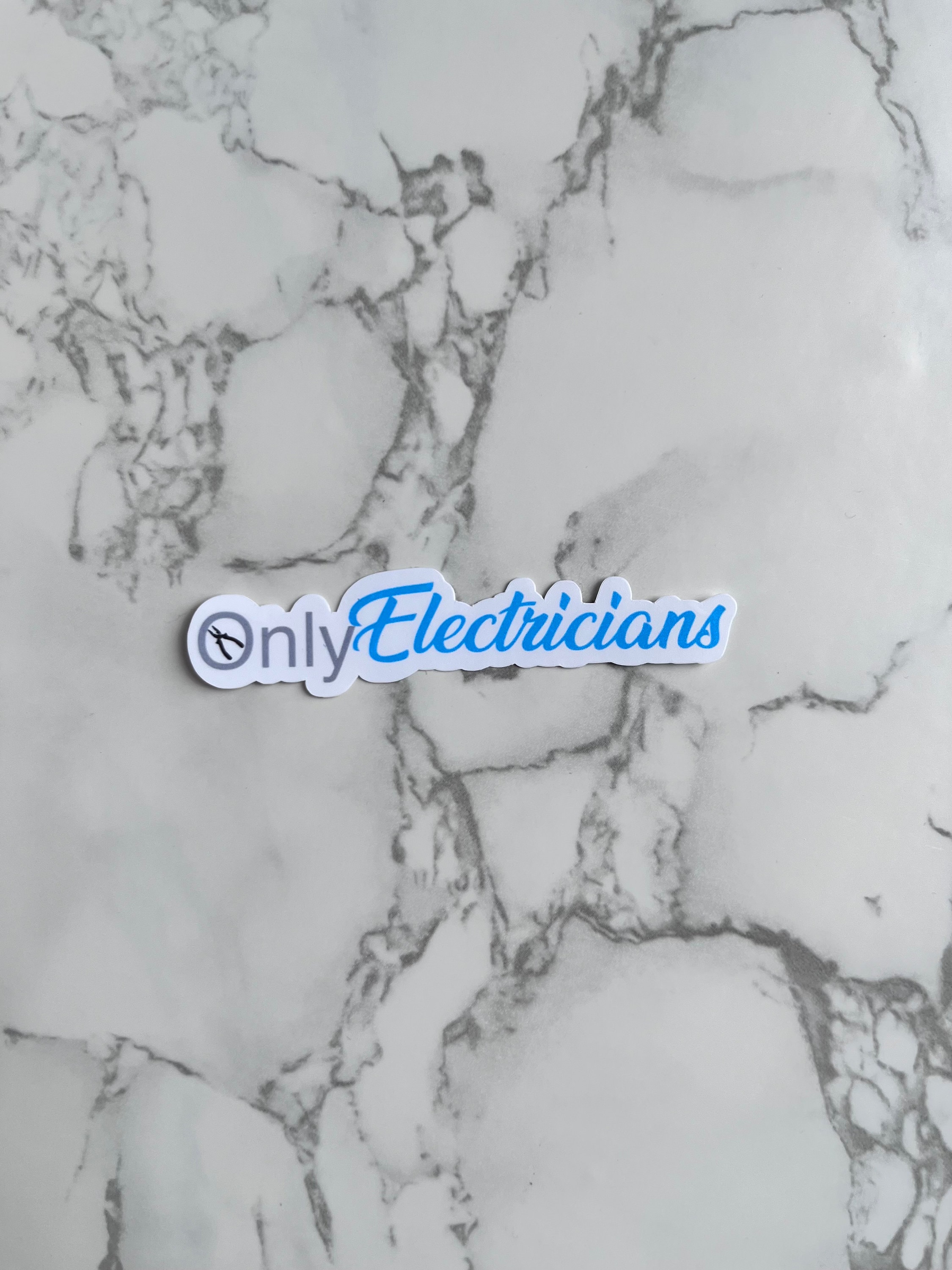 Only Electricans Waterproof Sticker