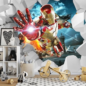 Children Wallpaper Beautiful Wallpaper Boys Wallpaper Superheroes Custom Photo Wallpaper Superhero Wallpaper 3D Wall Any Size
