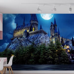 Girls Room Castle Wallpaper Baby Girl Children&#39;s Wallpaper for Girls Room Castle Wall Castle Mural Cinderella Princess Castle