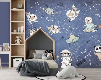 Сonstellatie Wallpaper Verwijderbaar, Space Wallpaper Kids, Starry Night Wallpaper Verwijderbaar, Galaxy Stars Wallpaper