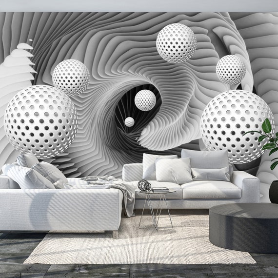 3D Ivory Vinyl Wallpaper For Wall Decoration