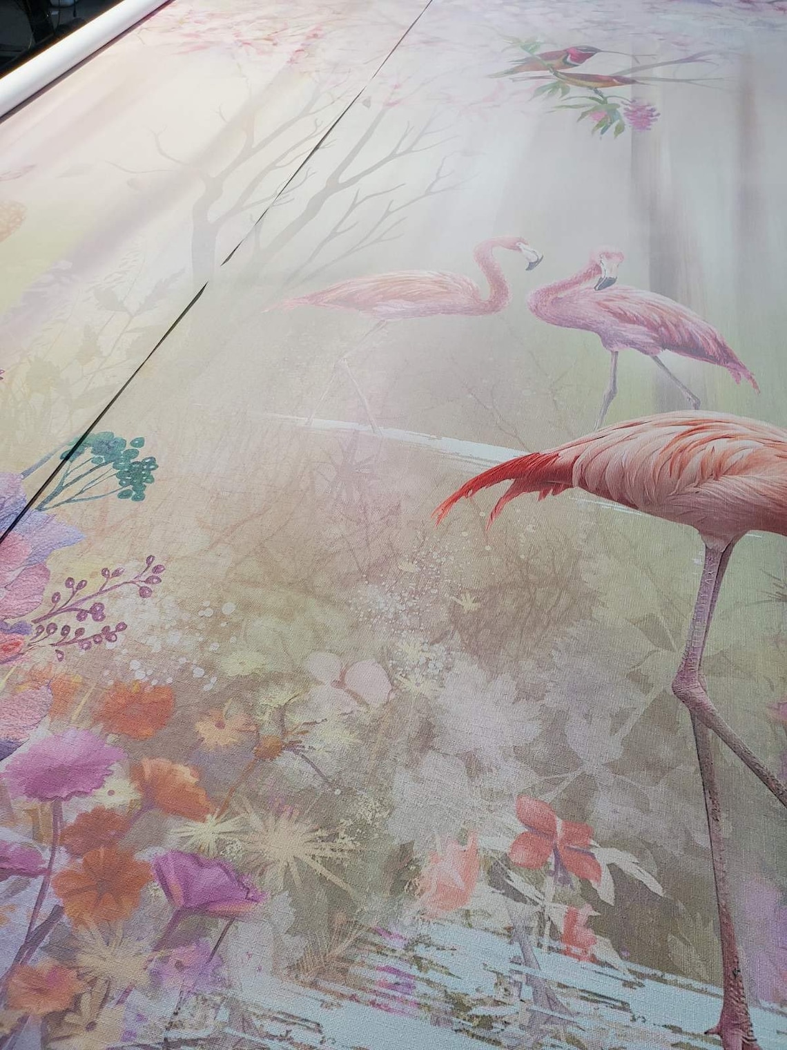 Custom Nursery Pink Flamingo Kids Room Wallpaper Girls Nursery | Etsy