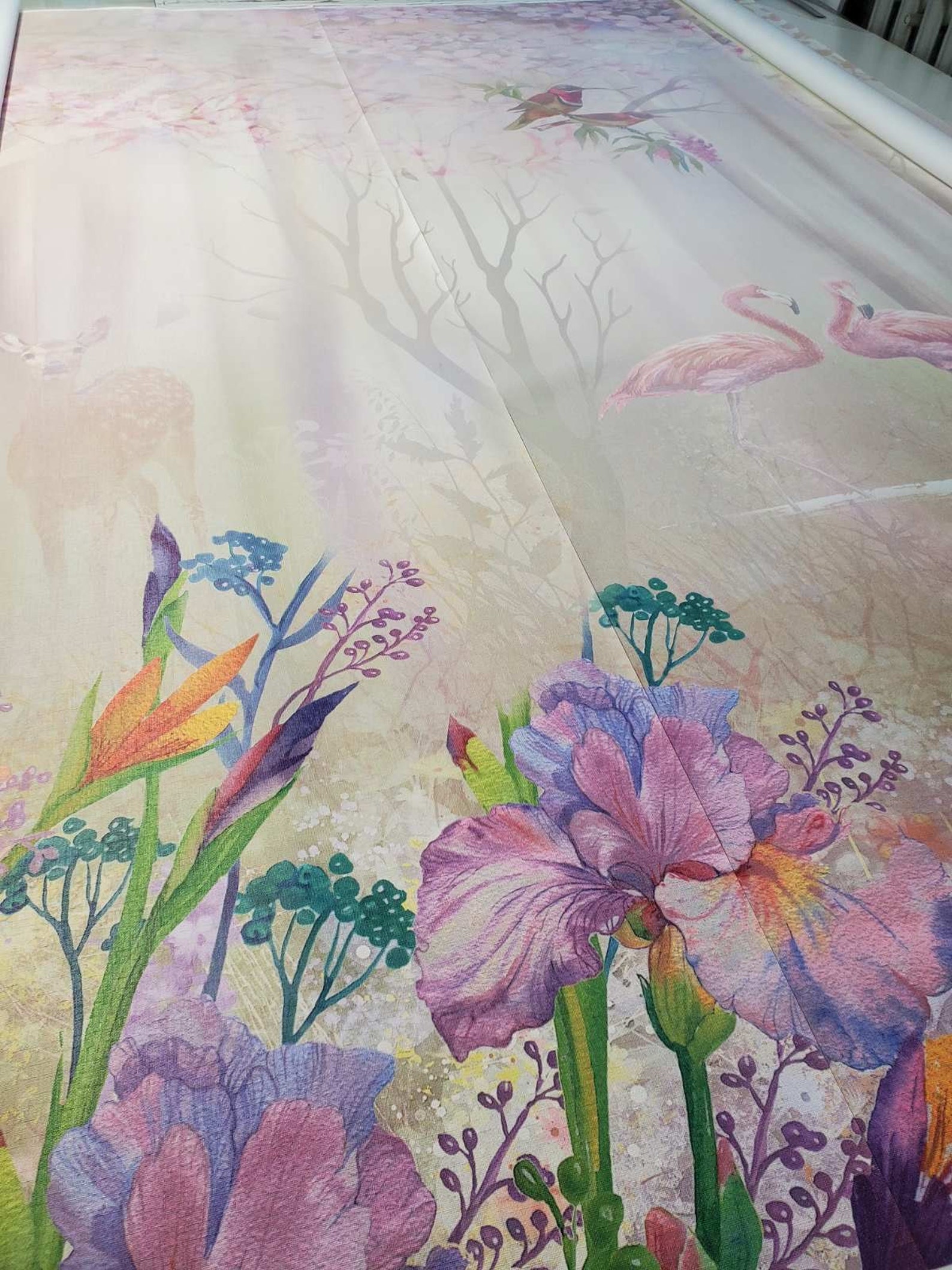 Custom Nursery Pink Flamingo Kids Room Wallpaper Girls Nursery | Etsy