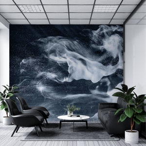 Meer Wandbild Ozean Tapete Meer Schälen und Stock Wellen Tapete Ozean Wandbild Vinyl-Tapete Wand-Wand-Wand-Dekor Meer-Tapete Wand-Druck