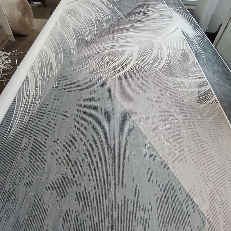 3D White Feathers Wallpaper Wall Mural Wall Art Black White - Etsy