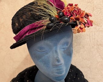 Antique Ladies Floral Hat