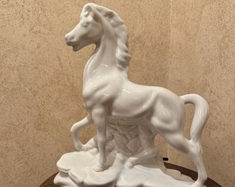 Mid-century Ceramic Horse Lamp