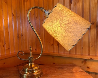 Mid-Century twirl Lamp & Shade